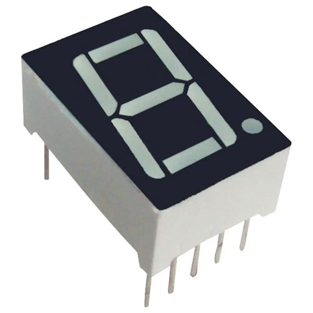 Display LED 7 segmentos de segmentos Kingbright SA39 de 1 caract., Verde, Vf= 2,1 V, Ánodo común, mont. pasante | SA39-1...