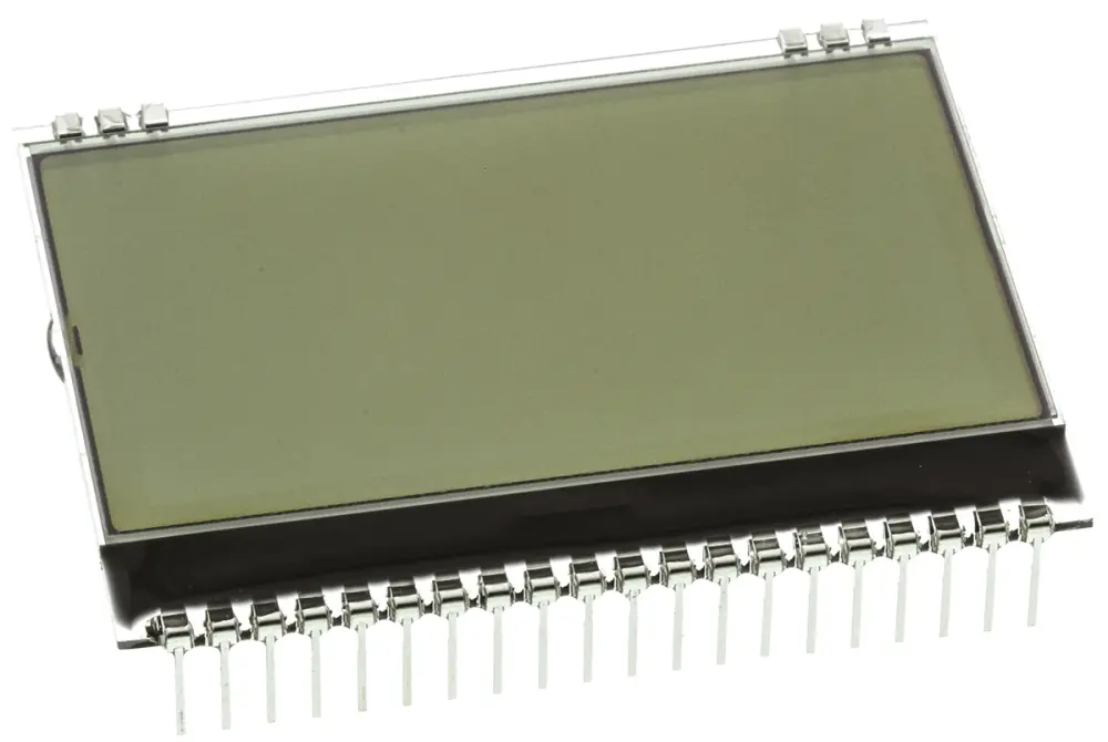 Display monocromo LCD gráfico Display Visions de 4 filas x 10, 21 caract., transflectivo, 128 x 64pixels, área 51 x 31mm...