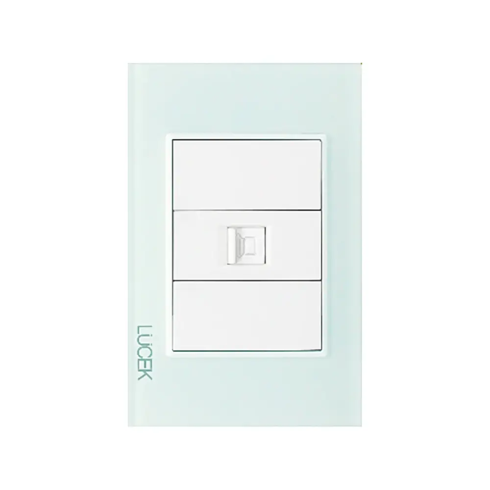 Adaptador Powerline Placa Conexión Módem-Internet Cristal Aqua
