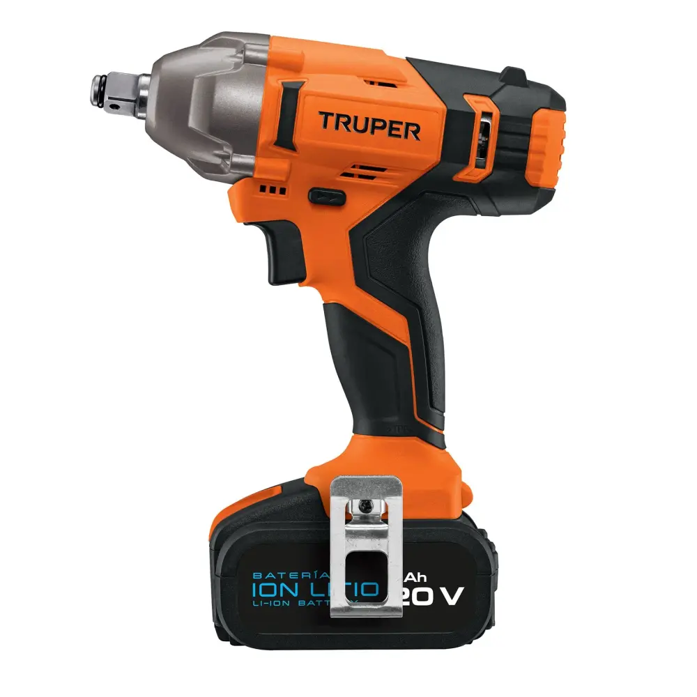 Llave de impacto inalámbrica 1/2', baterí ion litio 20 V Carcasa Metálica