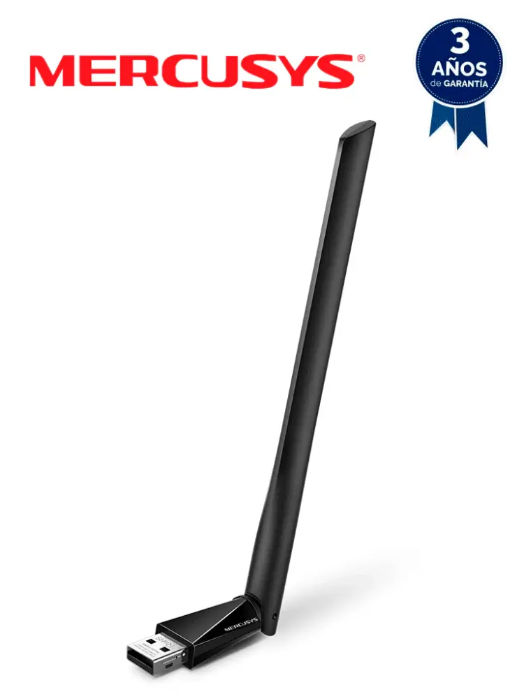MERCUSYS - MU6H / Adaptador USB inalámbrico de banda doble de alta ganancia AC650