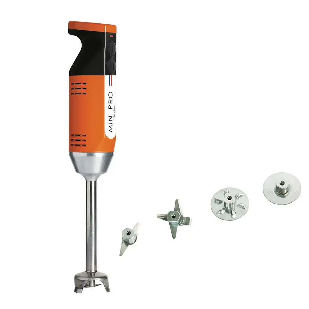 Mixeur plongeant polyvalent mini-pro Coral Noir 4 couteaux - DYNAMIC