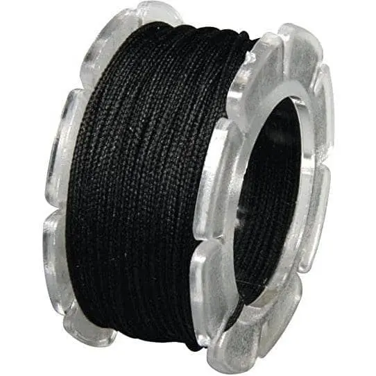 Rayher cordón encerado nailon 0.60mm 10m negro