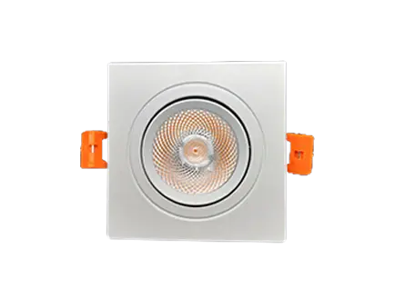 Spot carré encastrable et orientable 24V Dimmable