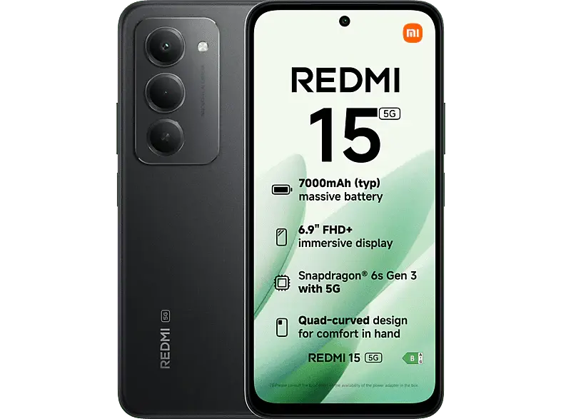 XIAOMI REDMI 15 8G RAM 256G ROM - Noir