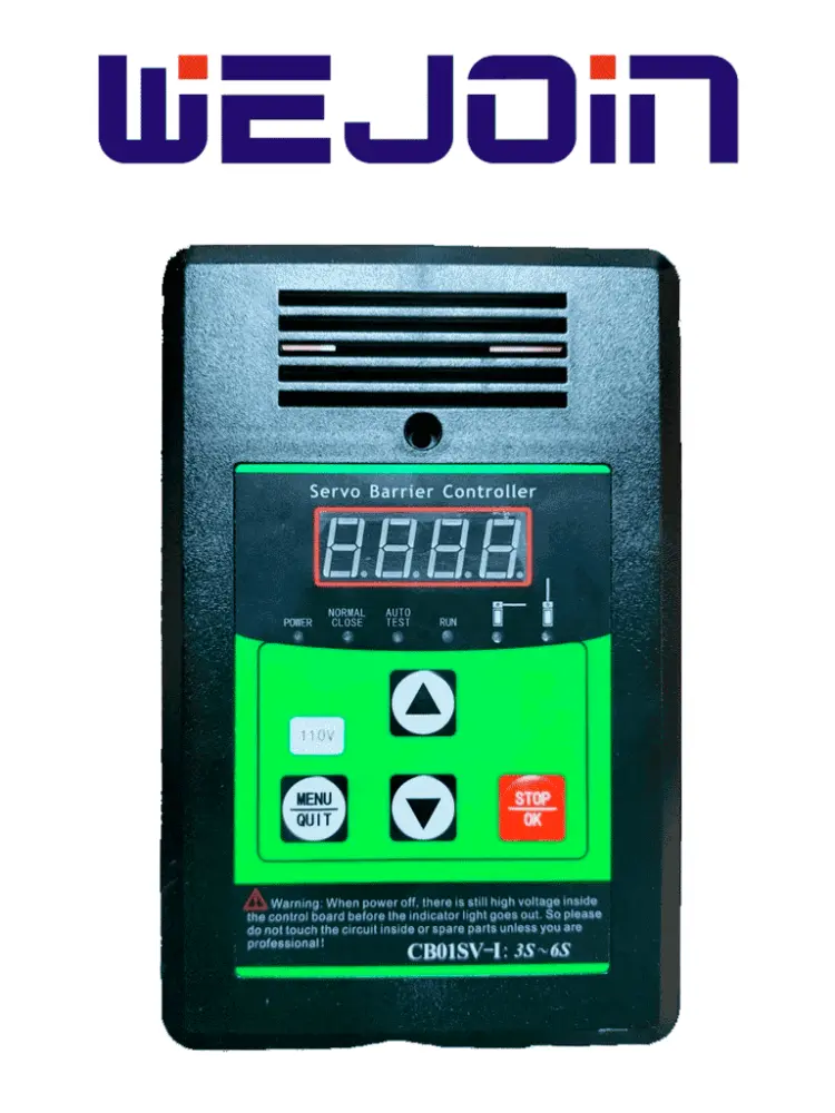 WEJOIN WJBCP05 - Panel de Control para Barrera Vehicular con Servo Motor de 3 6 Segundos