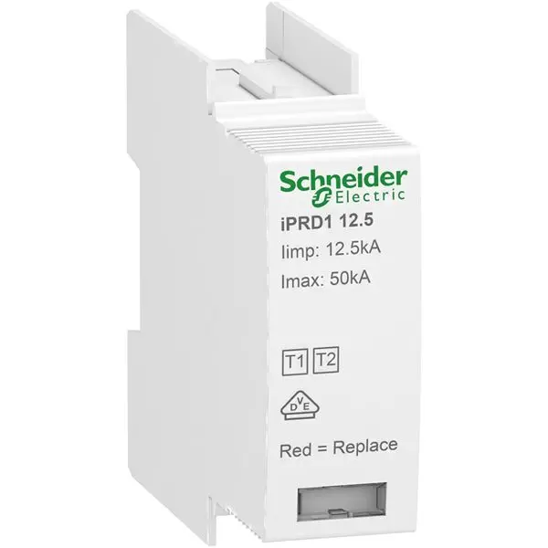Protector de transitorios, 20kA, 350V ac, montaje: Conexión A9L | A9L16082 Schneider Electric