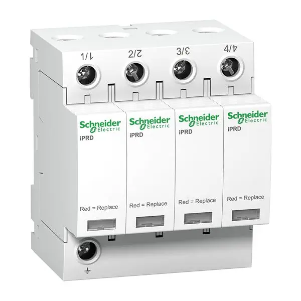 Protector de transitorios, 40kA, 460V ac, montaje: Montaje presión A9L | A9L40421 Schneider Electric