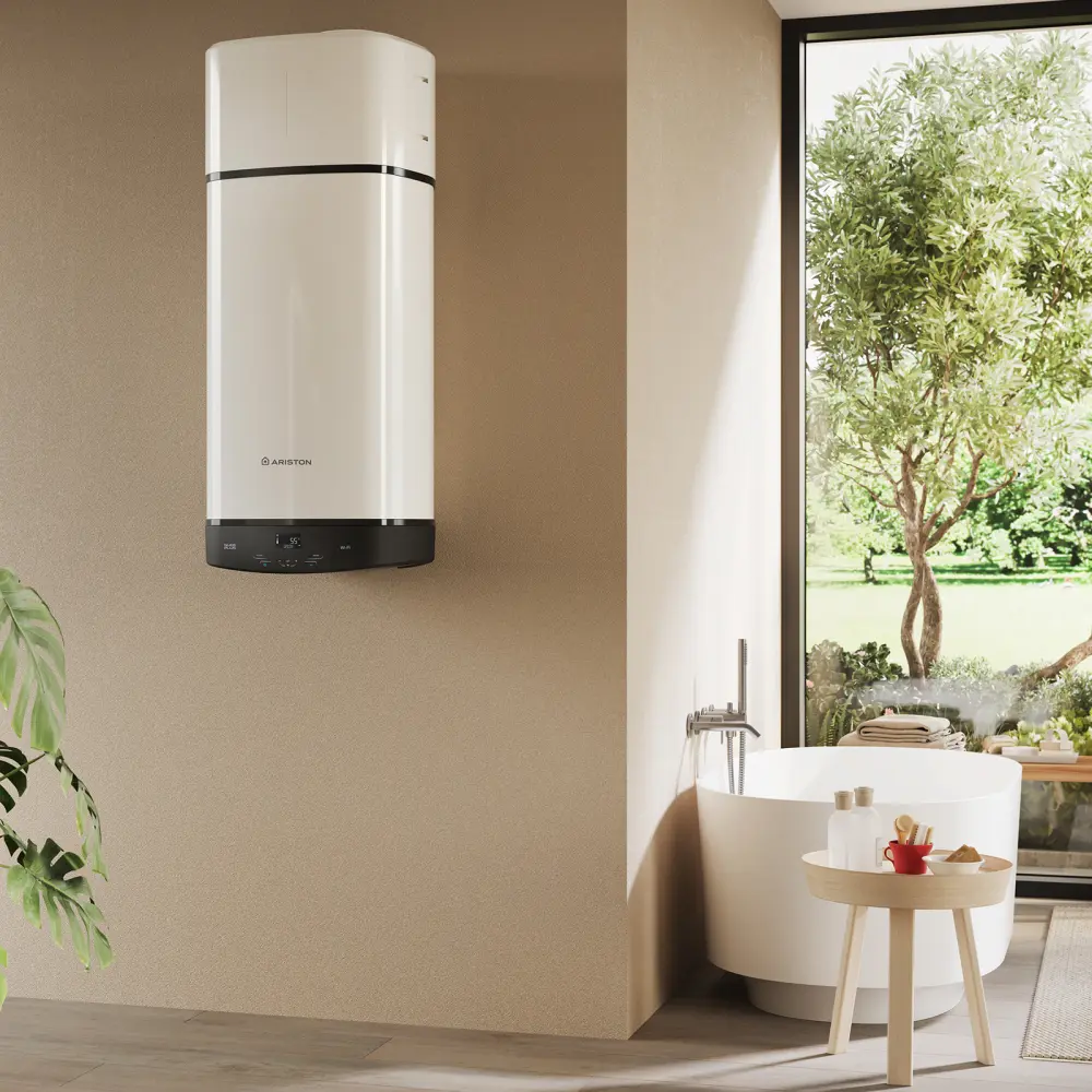 Aerotermia Ariston, nuos plus s2 Wi-Fi 150l + adaptador + tripode, clase +