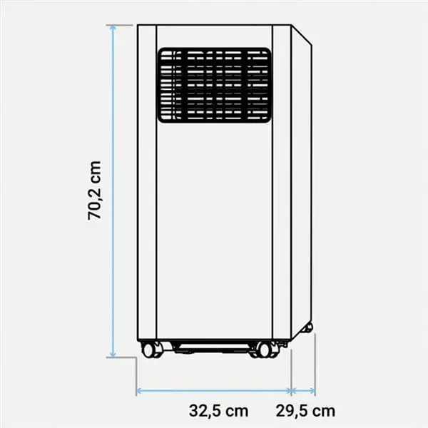 Aire acondicionado portátil Volga Plus 4023 Universal ñil con Wifi 2300 frigorías blanco