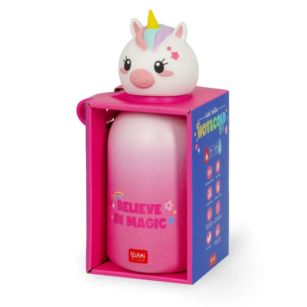 Botella Térmica Infantil Unicornio Unicorn Hot&Cold BFF 300 ml - Legami