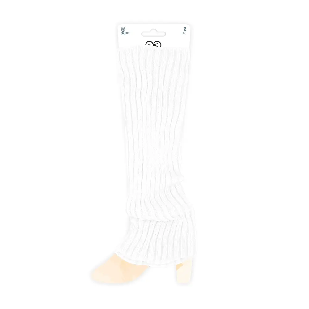 Calentadores blancos 35cm 2 uds.