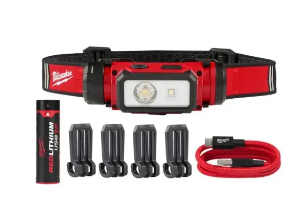 Linterna 2163-21 frontal recargable USB para cascos