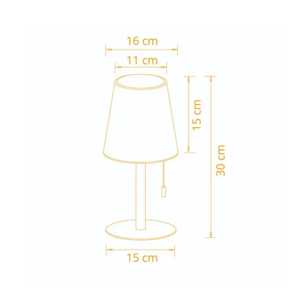 Lámpara de sobremesa Biana Lumit LED RGB con USB blanco Ø16x30 cm