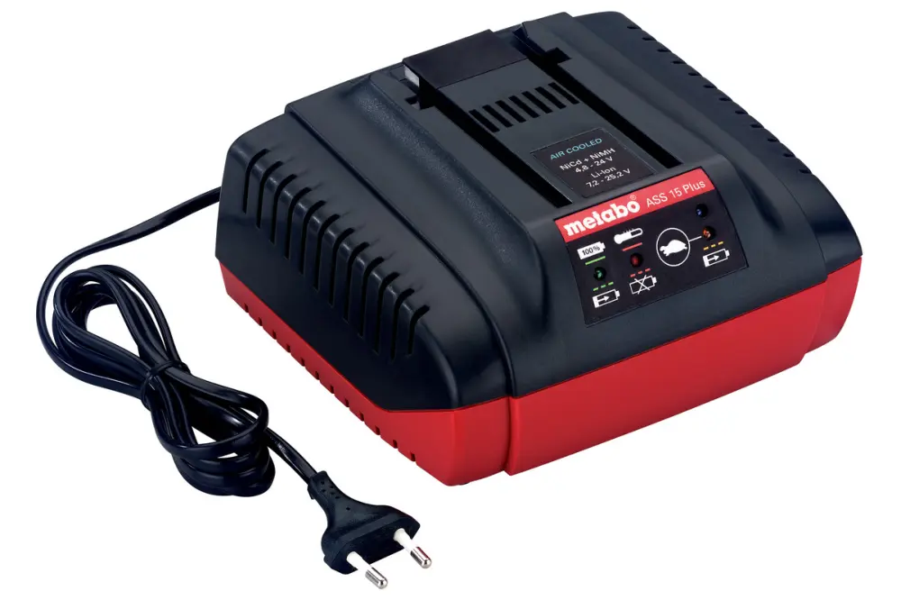 Metabo cargador ágil ass 15 plus, 24-25,2 v, air cooLED , ue
