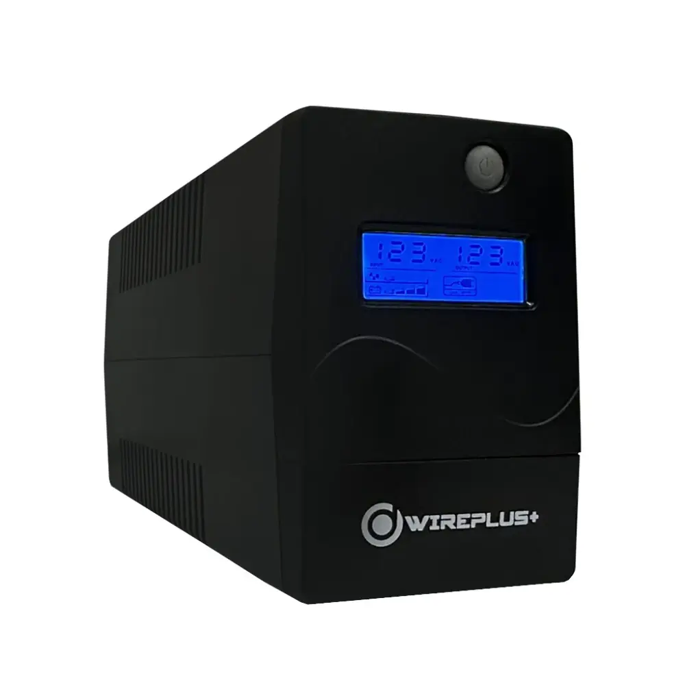 UPS Wireplus Avanzado 750VA/380W con Pantalla LCD y 4 Tomas de Salida 120VAC