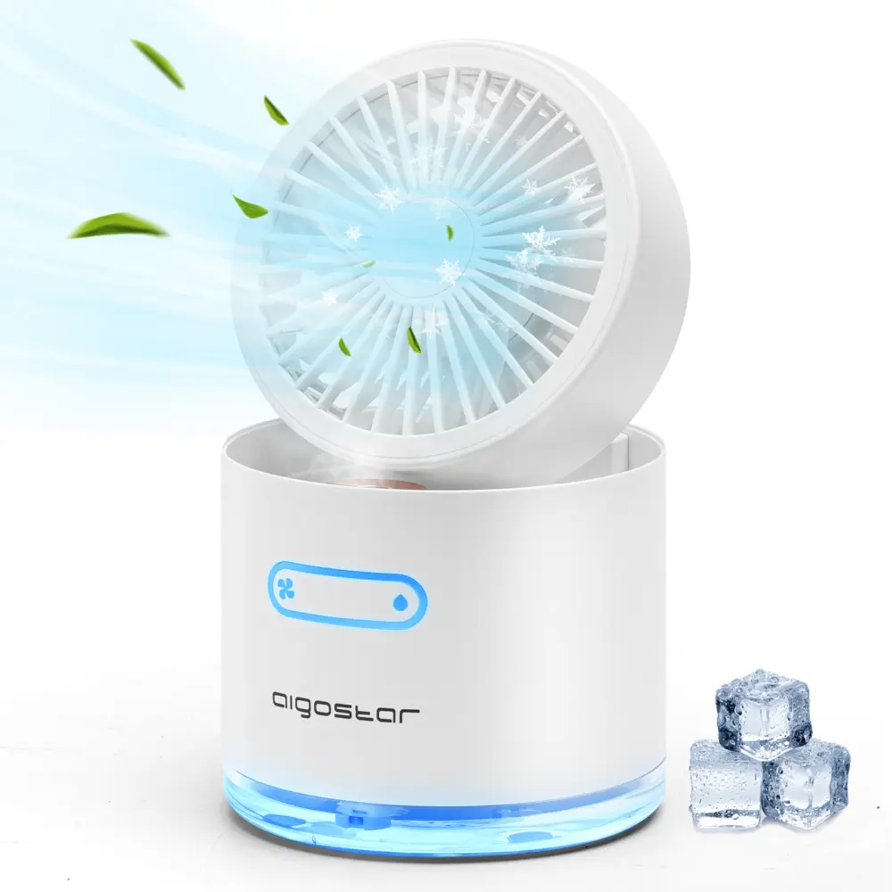Ventilador enfriador 4 en 1, humidificador，con usb aigostar windgift blanco