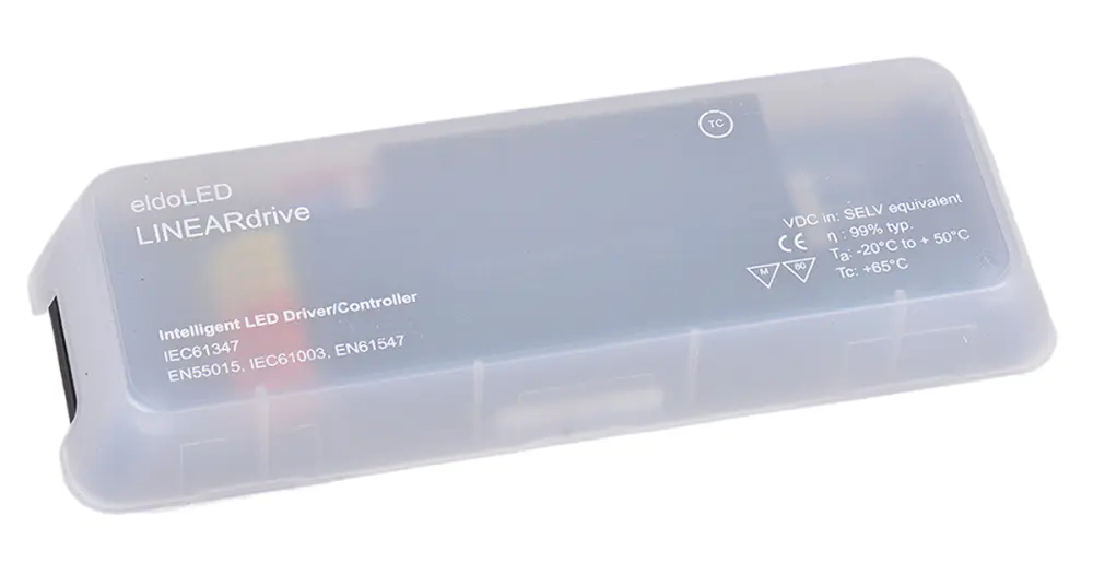 Driver LED tensión constante eldoLED LINEARdrive de 2 salidas, : 12 → 28 V dc, OUT: 12 → 24V, 8A, 200W, | LIN210D1