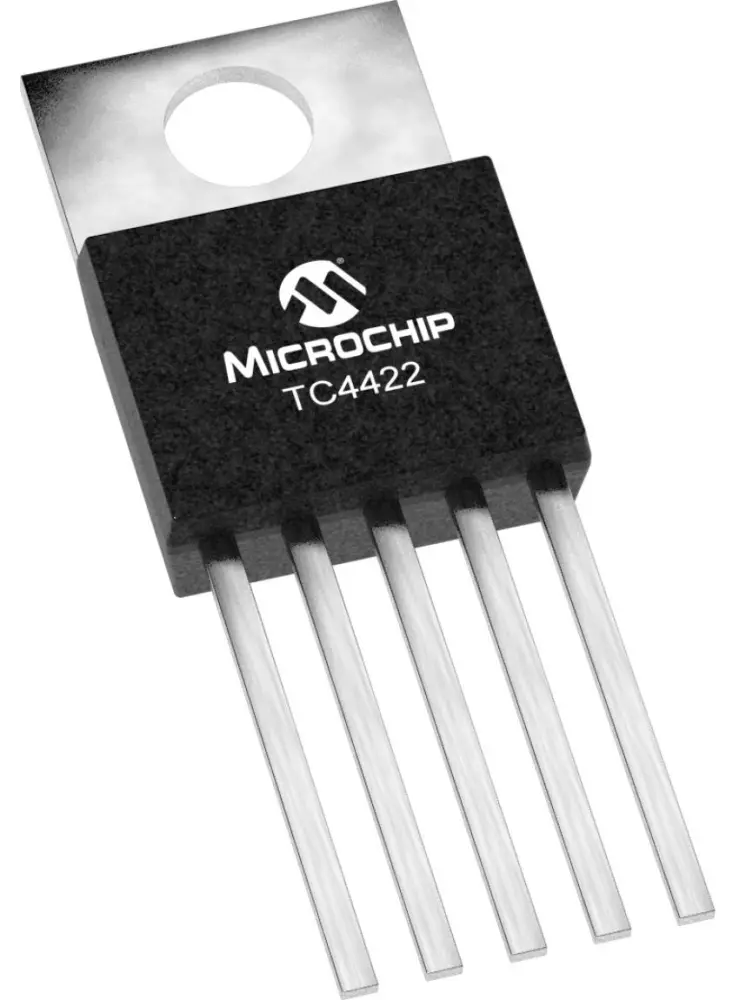 Driver de puerta MOSFET TC4422CAT, CMOS 9 TO-220 5 pines Microchip