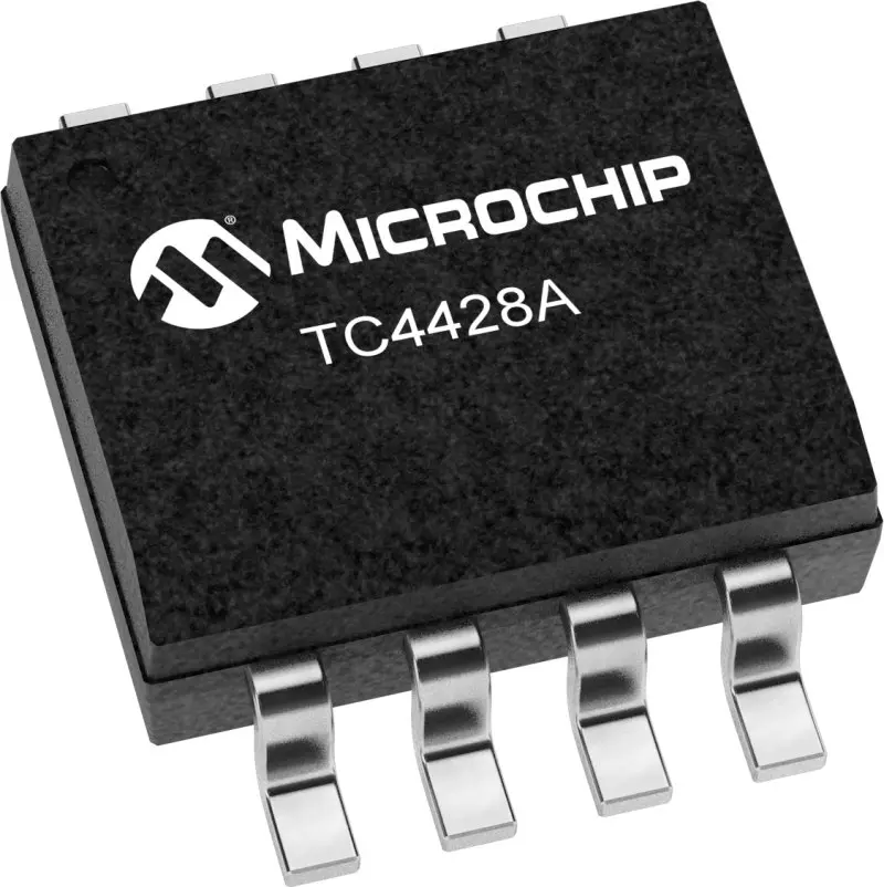 Driver de puerta MOSFET TC4428AEOA713, CMOS 1,5 SOIC 8 pines Microchip