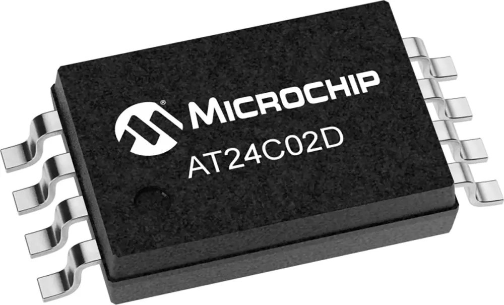 Chip de memoria EEPROM AT24C02D-XHM-T Microchip, 2kbit, 256 x, 8bit, Serie I2C, 450ns, 8 pines TSSOP