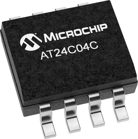 Chip de memoria EEPROM AT24C04C-SSHM-T Microchip, 4kbit, 512 x, 8bit, Serie I2C, 550ns, 8 pines SOIC
