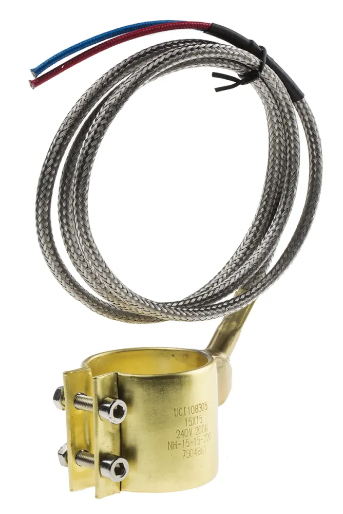 Calentador de banda, anch. 1.5plg, Ø 38 mm, 230 V ac, 220 W