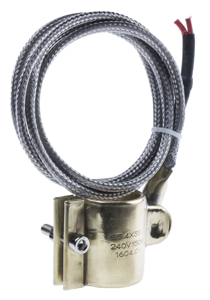 Calentador de banda, anch. 1.5plg, Ø 25 mm, 240 V ac, 150 W