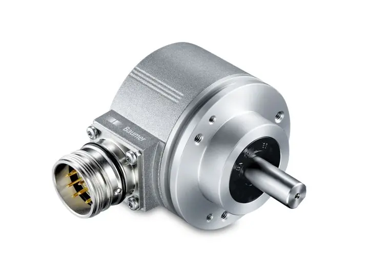Encoder óptico Baumer, 200 Pulsos, 4.75 → 30V dc, eje de 10 mm, Montaje con Reborde, Macizo, Terminación Conector | EI...