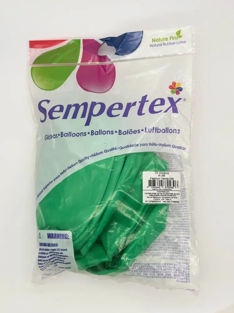 Fashion Verde 36" (Bolsa 10pzs) Sempertex