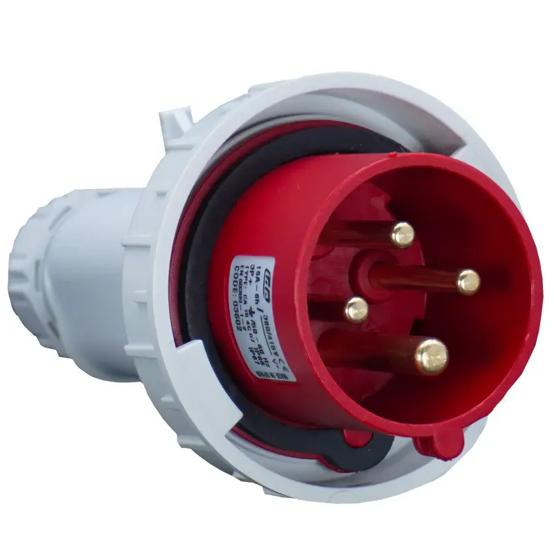Fiche Mâle 3P+T 32A 380V IP67 - 51814 CON DISPLAY ELECTRIC