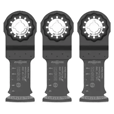 Hoja Oscilante BOSCH OSL114F-3 Bimetálica Starlock (Paquete de 3)