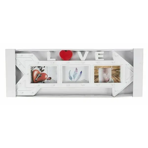 Marco de fotos Love 26 LED blanco