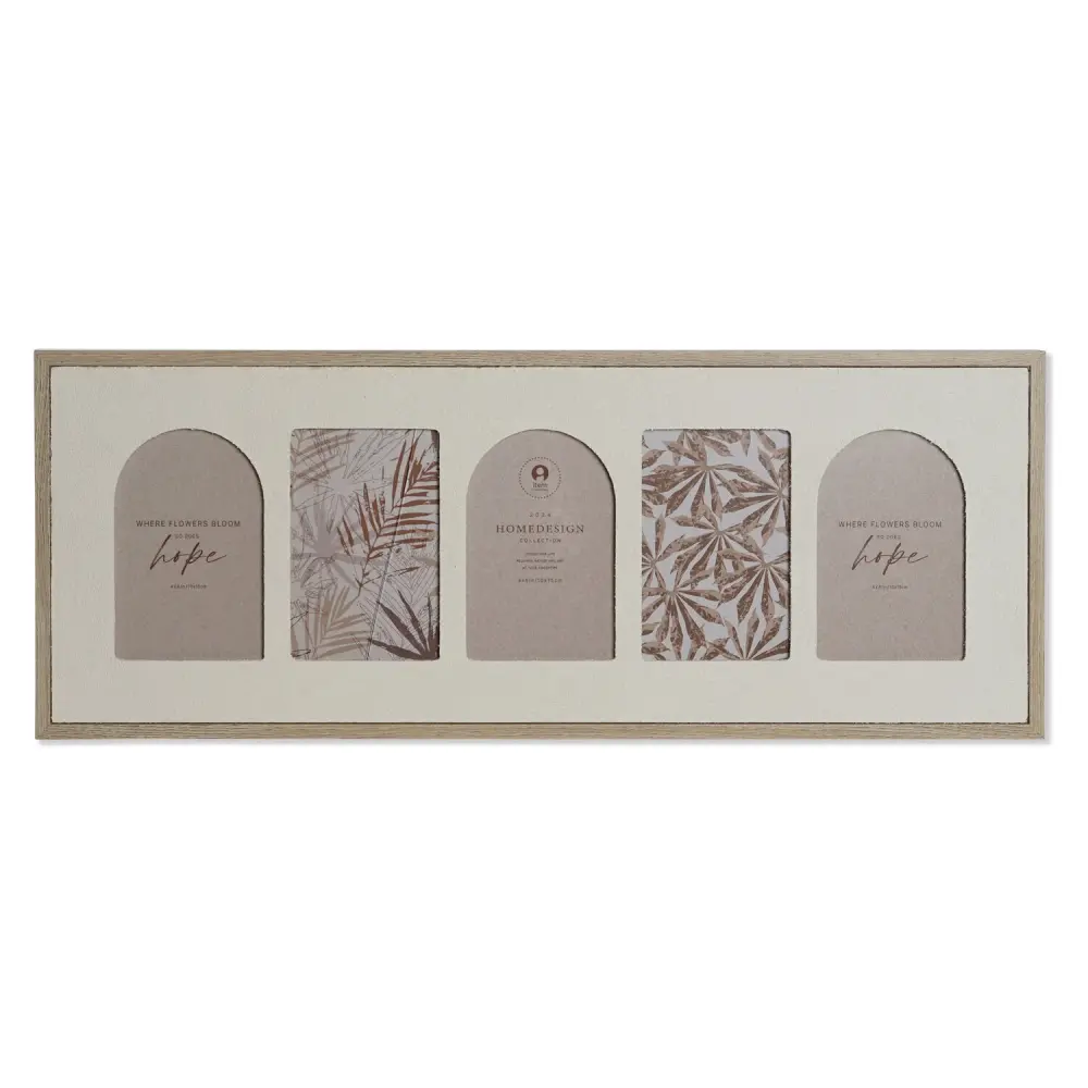 MARCO MULTIFOTO MDF CRISTAL 60X3X34 5FOTOS ARENA