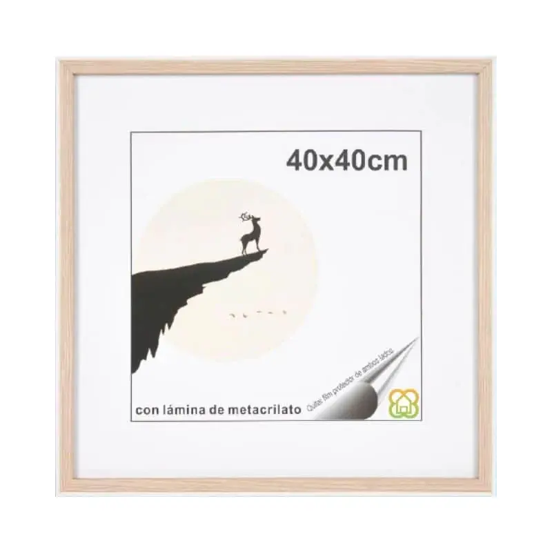 Portafoto madera 40x40cm