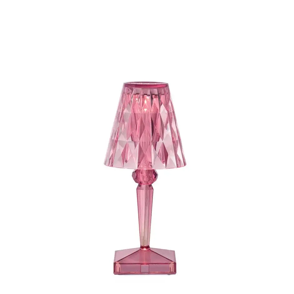 Lampe BATTERY Actual Colors Rose Pastel sans fil Led - Kartell