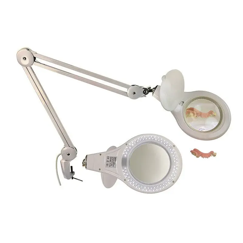 Lampe Etabli Leds Loupe 5 Dioptries Fixation Type Etau.