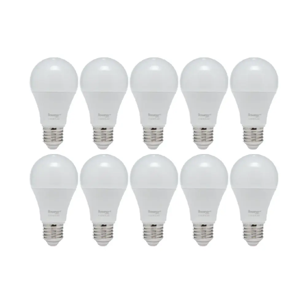 PAQUETE DE 10 FOCOS A19 LED 8.5W, LUZ FRÍ, 850 LM, BASE E27
