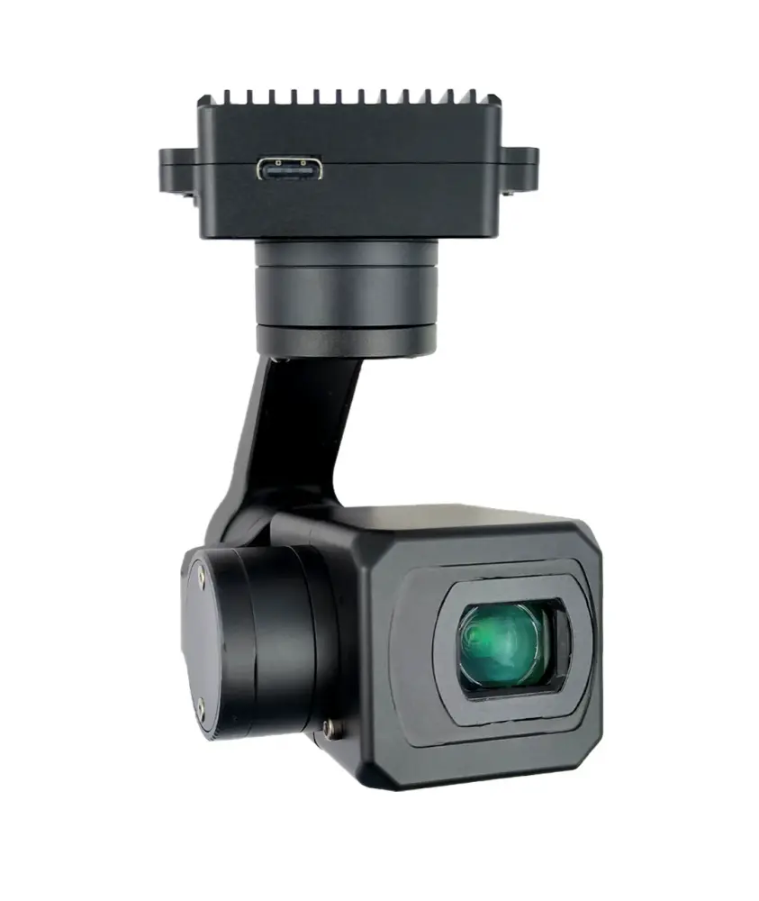 TOPOTEK KHP05S35 Cardán pequeño de doble luz - Zoom híbrido 45x (óptico 5X + electrónico 9x) Cámara PTZ de estabiliz...