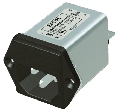 Filtro IEC EPCOS serie B84773, 250 V AC / DC, 6A, 50/60Hz | B84773M0006A000