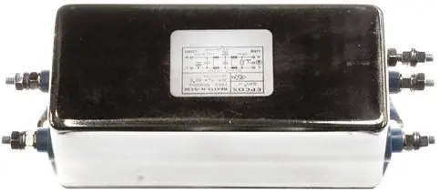 Filtro EMC EPCOS 2.2 x 2 μF, 22000 x 2pF, 25A, 250 V ac/dc, 50 → 60Hz 0,8 x 4 mH, Montaje en Panel, con | B84113H0000G125