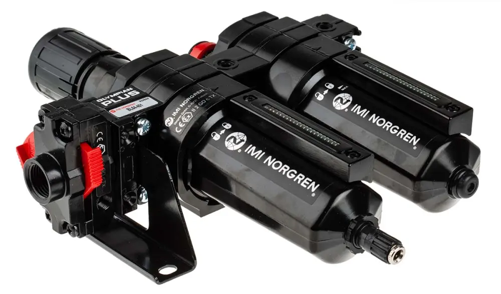 Unidad FRL Norgren, G 1/2, Purga Automática, Grado de Filtración 40μm, Presión Máxima 10 bar | BL64-401