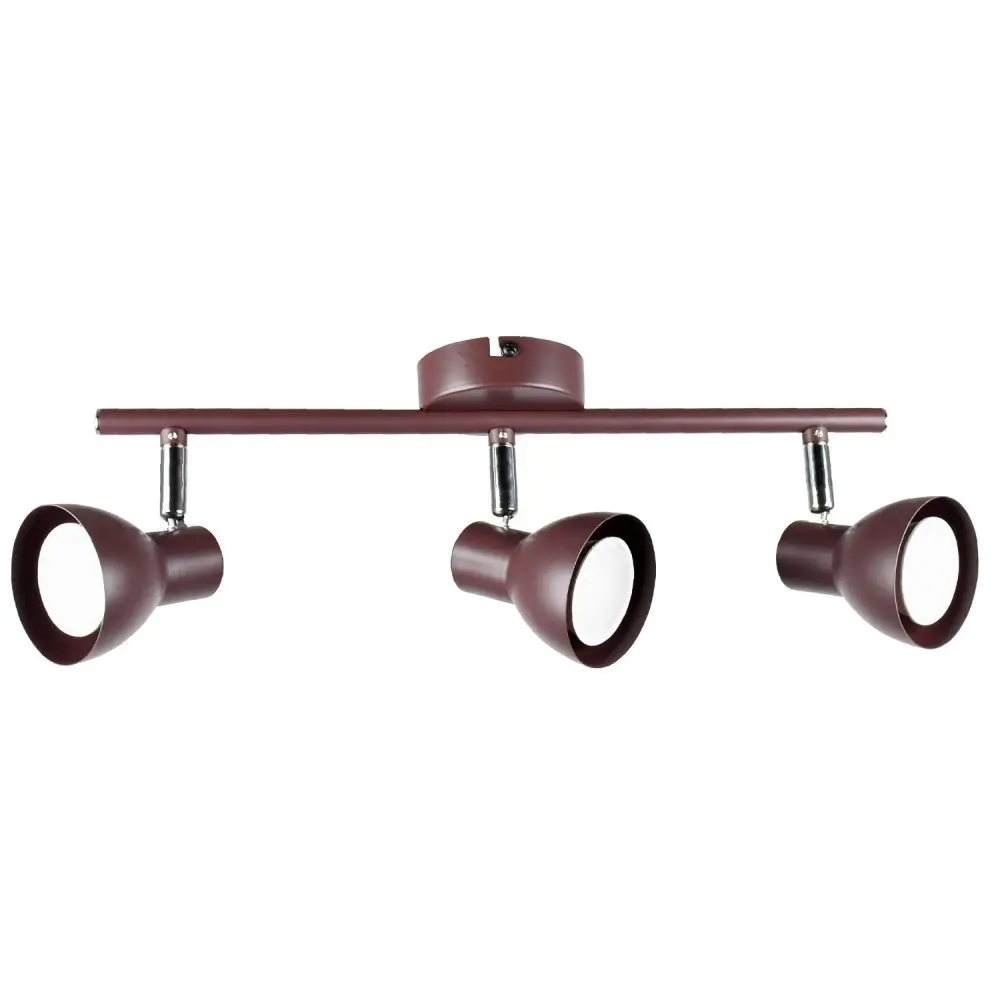 Flash con Difusor Integrado Regleta 3 luces linus marron 8cm