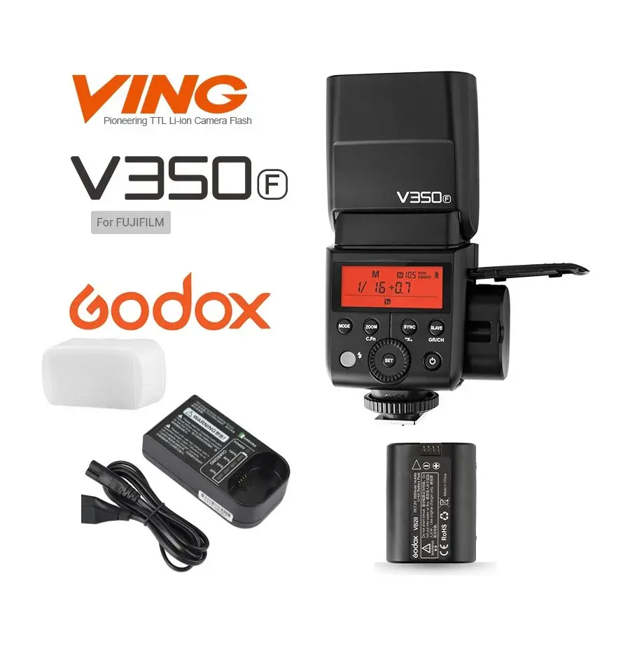 Flash Godox V350F inalámbrico 2.4Ghz para Fuji para Fotografí de Producto