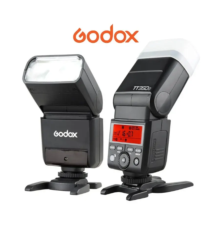 Flash TTL Godox TT350 HSS, 2.4GHz para Olympus y Panasonic y Receptor Inalámbrico