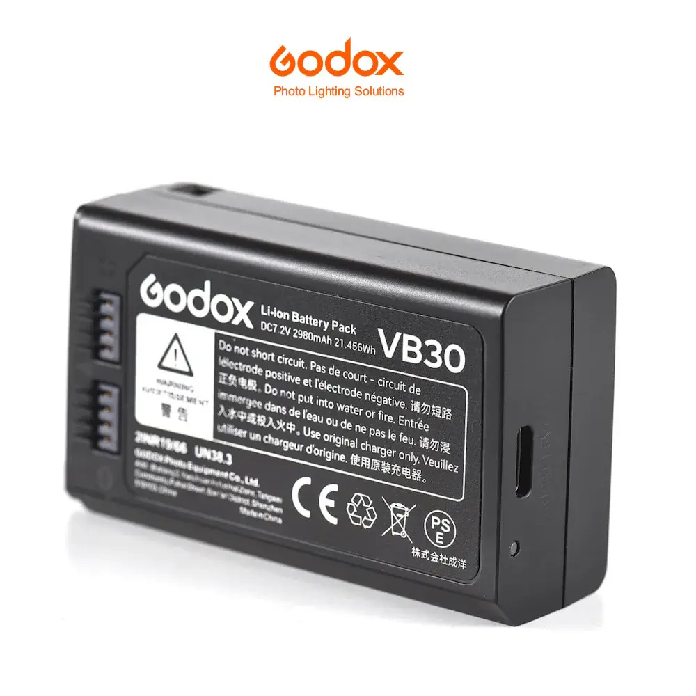 Godox Baterí VB30 para flash Godox V1Pro y V100 con Control Remoto por Radio