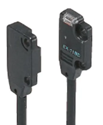 Fotocélula rectangular Panasonic, Sistema Barrera de Luz, alcance 1 m, salida PNP, Cable libre, IP67 | EX-19A-PN