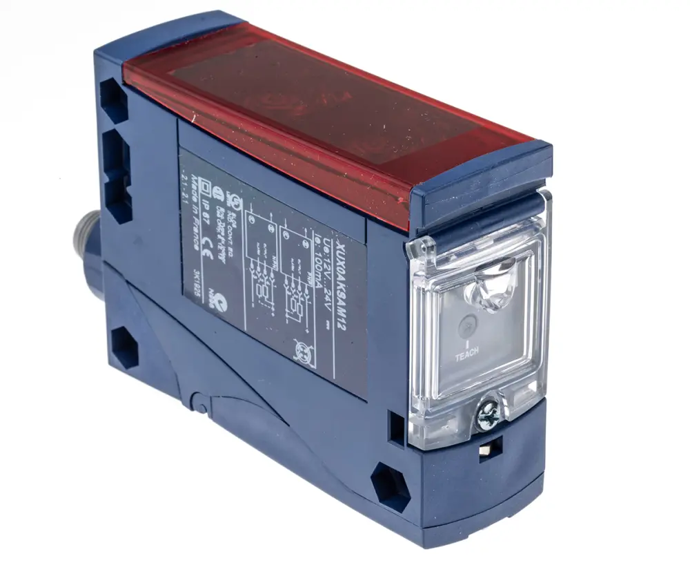 Fotocélula rectangular Telemecanique Sensors Multimodo, alcance 1,3 m; 2 m; 11 m; 40 m, salida PNP/NPN, Conector de M12 |...