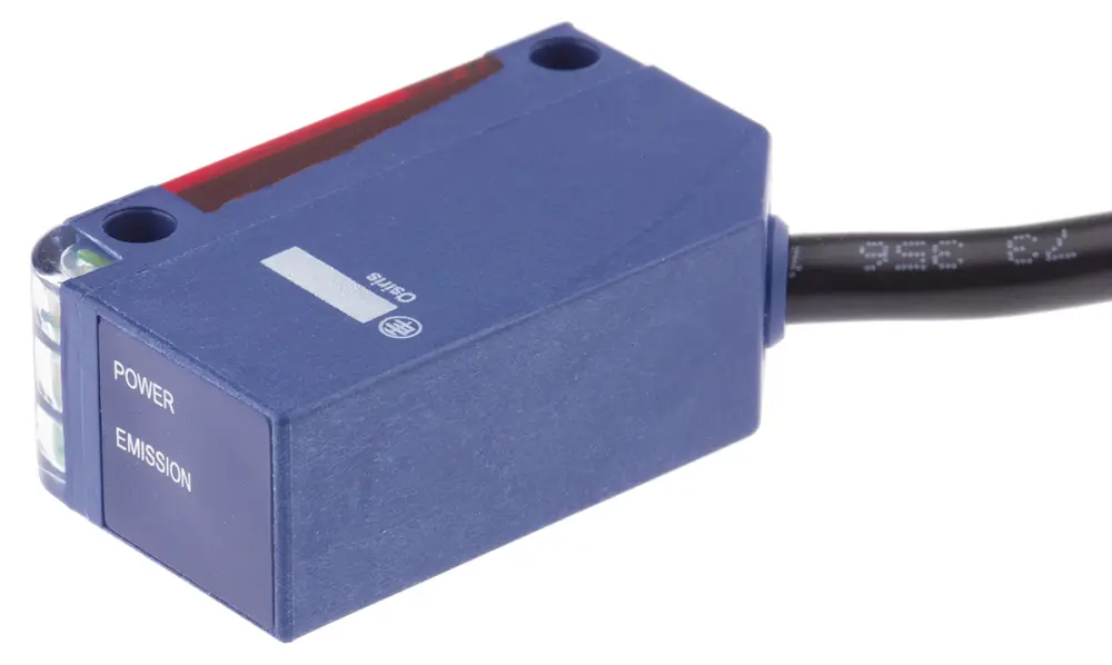 Fotocélula rectangular Telemecanique Sensors, Sistema Barrera de Luz, alcance 10 m, salida relé, Cable de 3 hilos de 2 |...