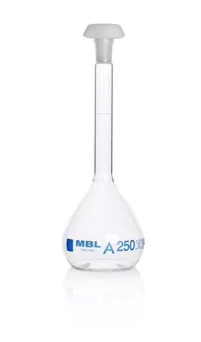 Frasco de laboratorio, 250ml, Vidrio de borosilicato